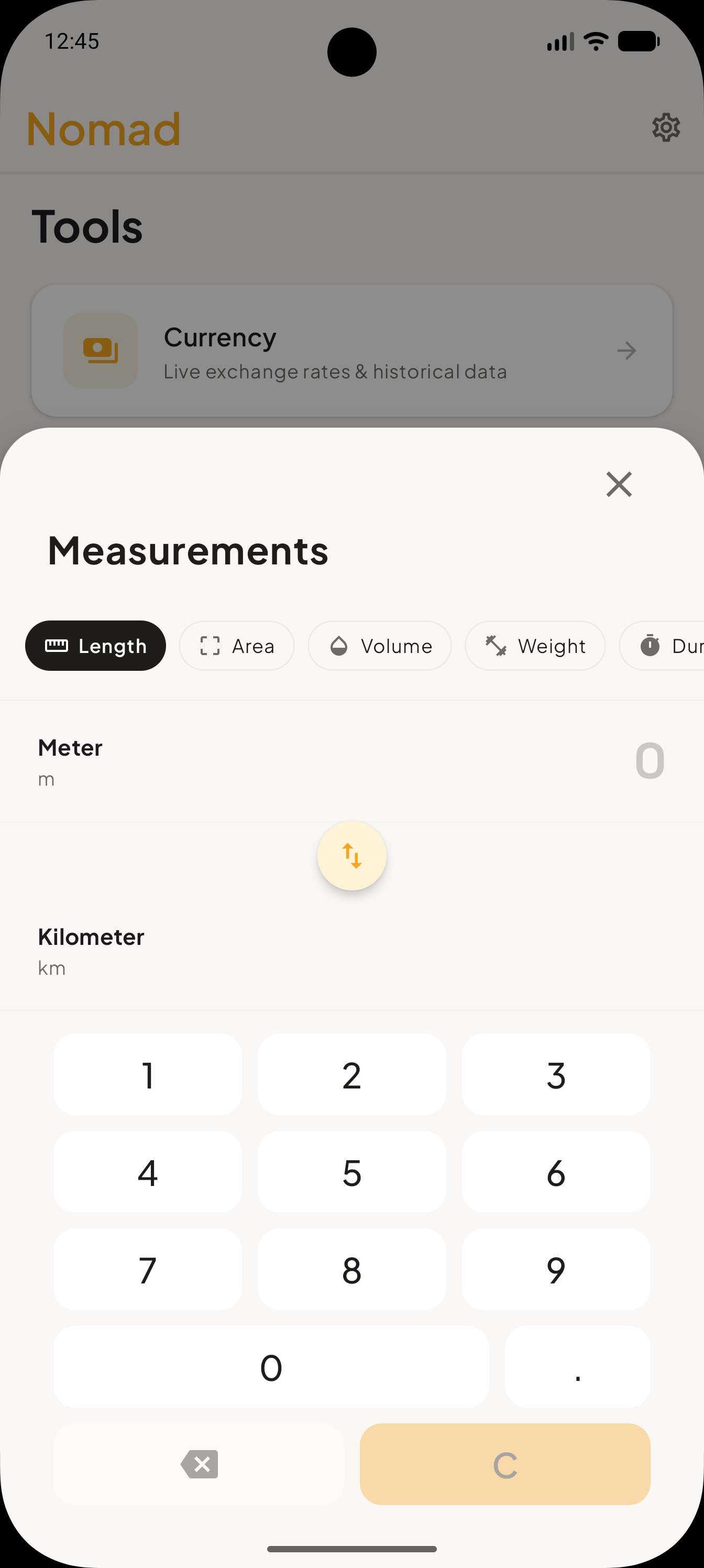 Measurements converter